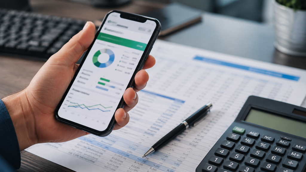 Controle financeiro do MEI com planilhas, calculadora e acompanhamento do faturamento anual.